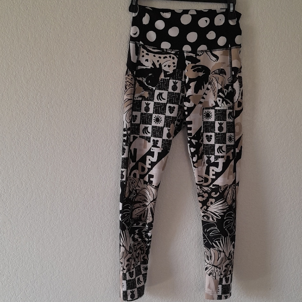 Adidas Farm Edition Dri Fit Black and Cream Leggings Never worn